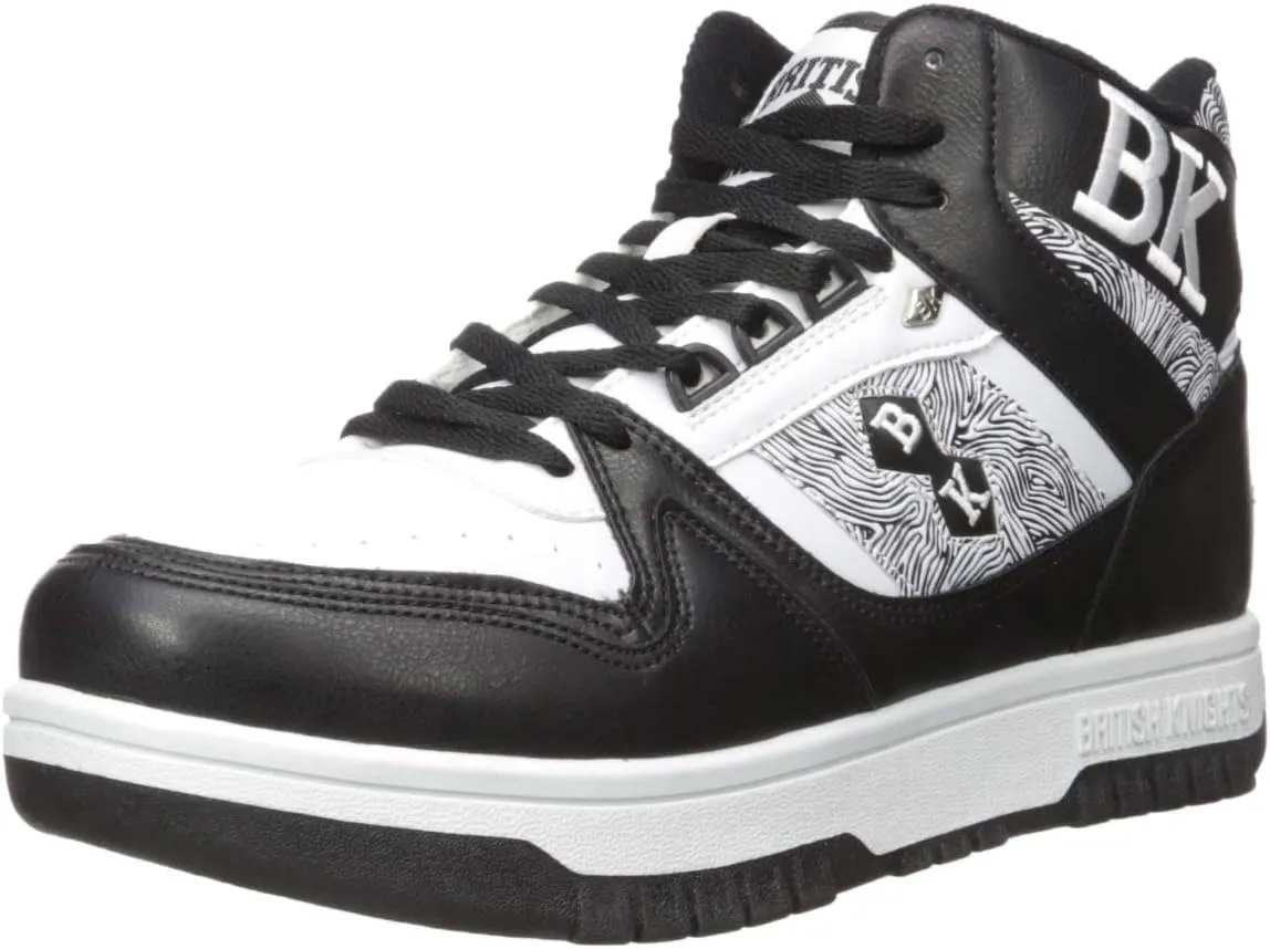 British Knights Men's Kings SL Fashion Sneaker Sneaker, White/Black, 10.5 medium