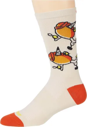Brooks Tempo Knit In Crew Cream/Feast Mode SM-MD (US Men's Shoe 5-9, Women's Shoe 6-10)