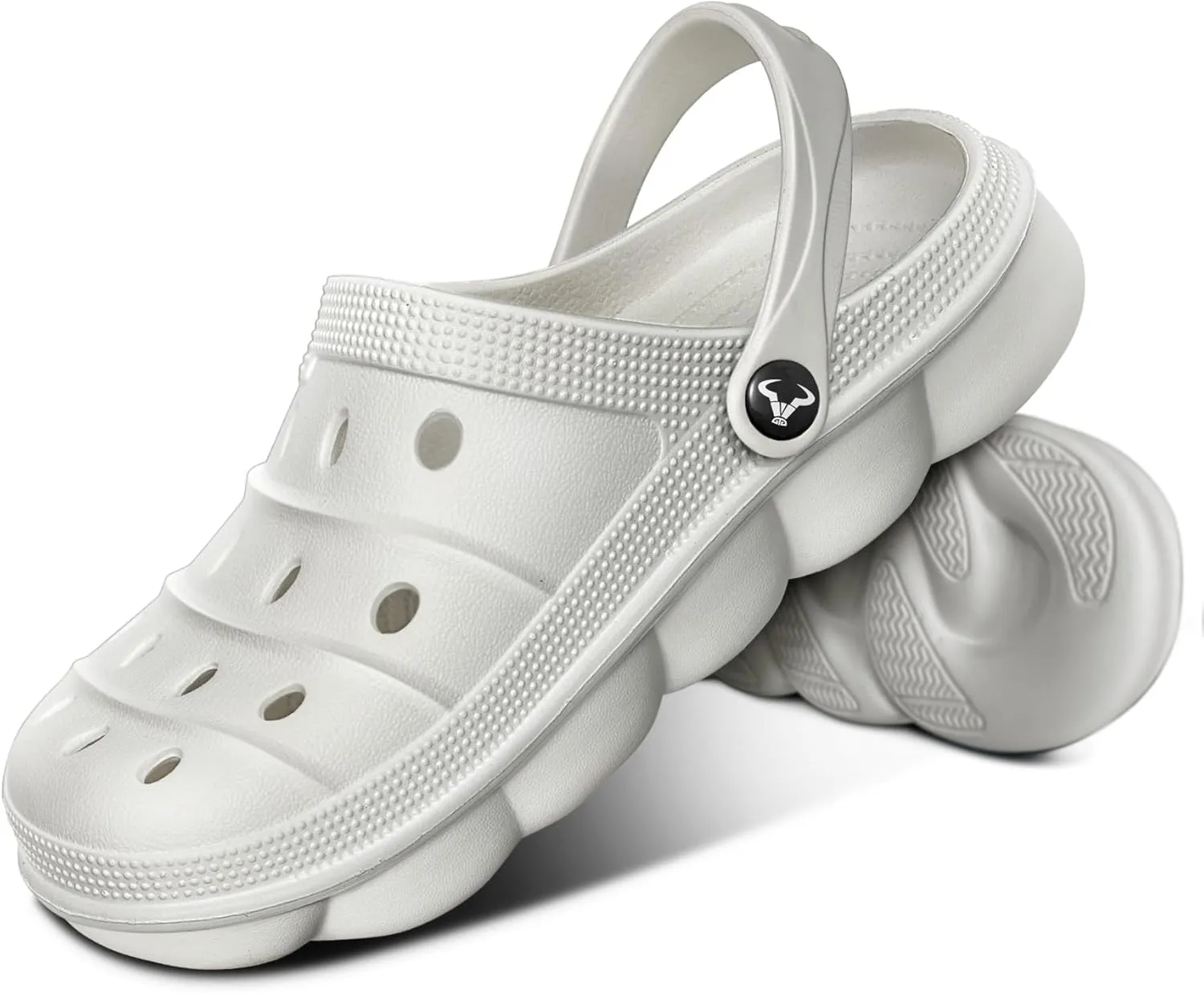 BULLIANT Men Clogs,Comfortable Mules Sandals for Men Women Cushioned Footbed Arch Support-EVA Ligthweight
