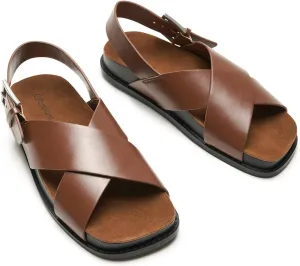 C. Paravano Women Sandals,Comfortable Dressy Flat Slides Summer Sandals with Arch Support for Walking Beach Casual Adjustable Buckle Slip-Ons Fashion Shoes