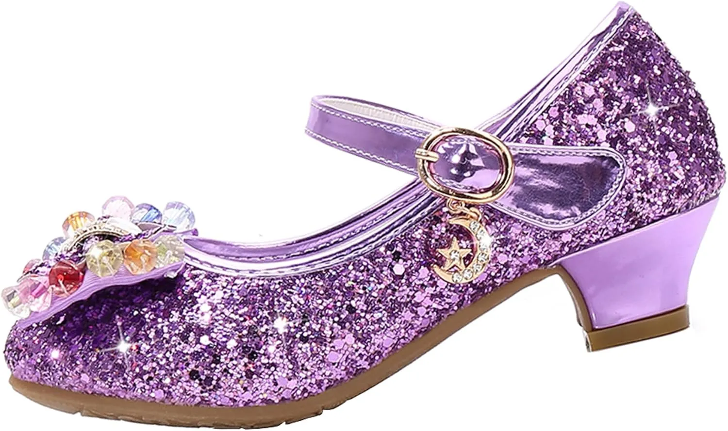 Cadidi Dinos Girls Dress Shoes Wedding Party Heel Mary Jane Princess Flower Shoes (Toddler/Little Kid/Big Kid)