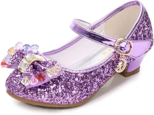 Cadidi Dinos Girls Dress Shoes Wedding Party Heel Mary Jane Princess Flower Shoes (Toddler/Little Kid/Big Kid)