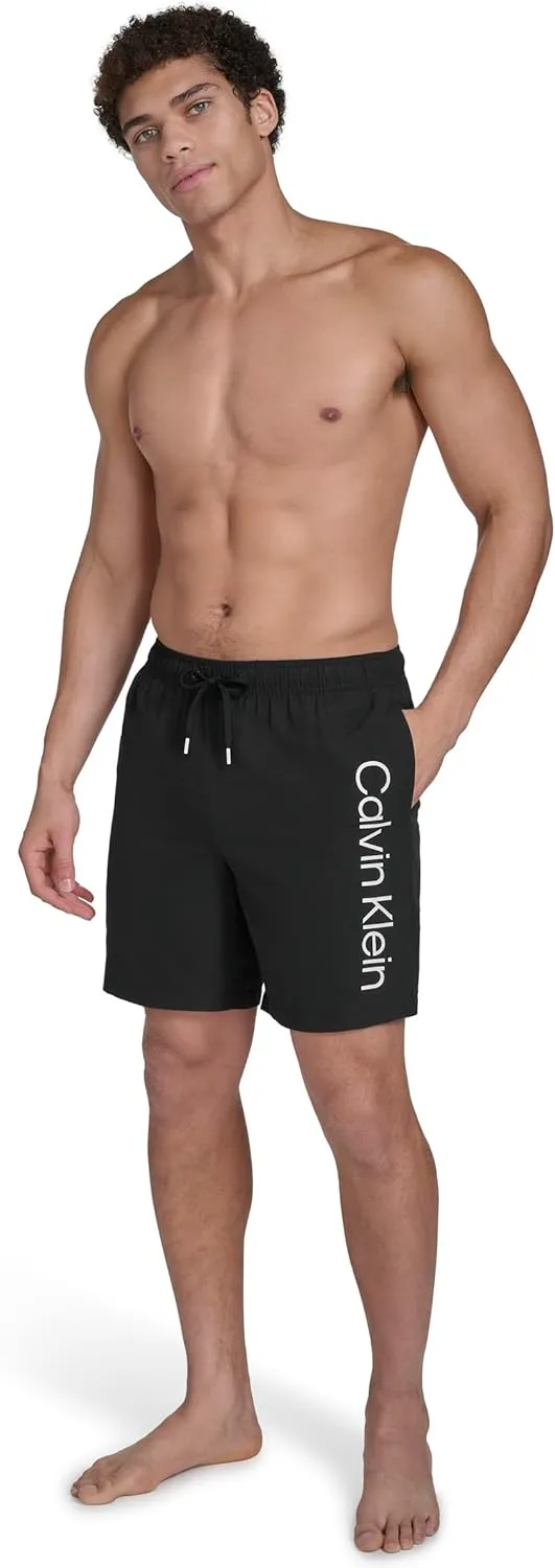 Calvin Klein Men's Volley Quick Dry Lightweight Swim Trunk