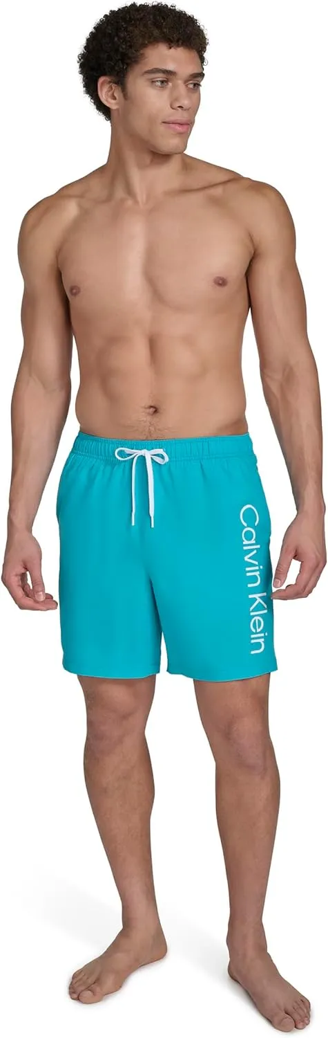 Calvin Klein Men's Volley Quick Dry Lightweight Swim Trunk
