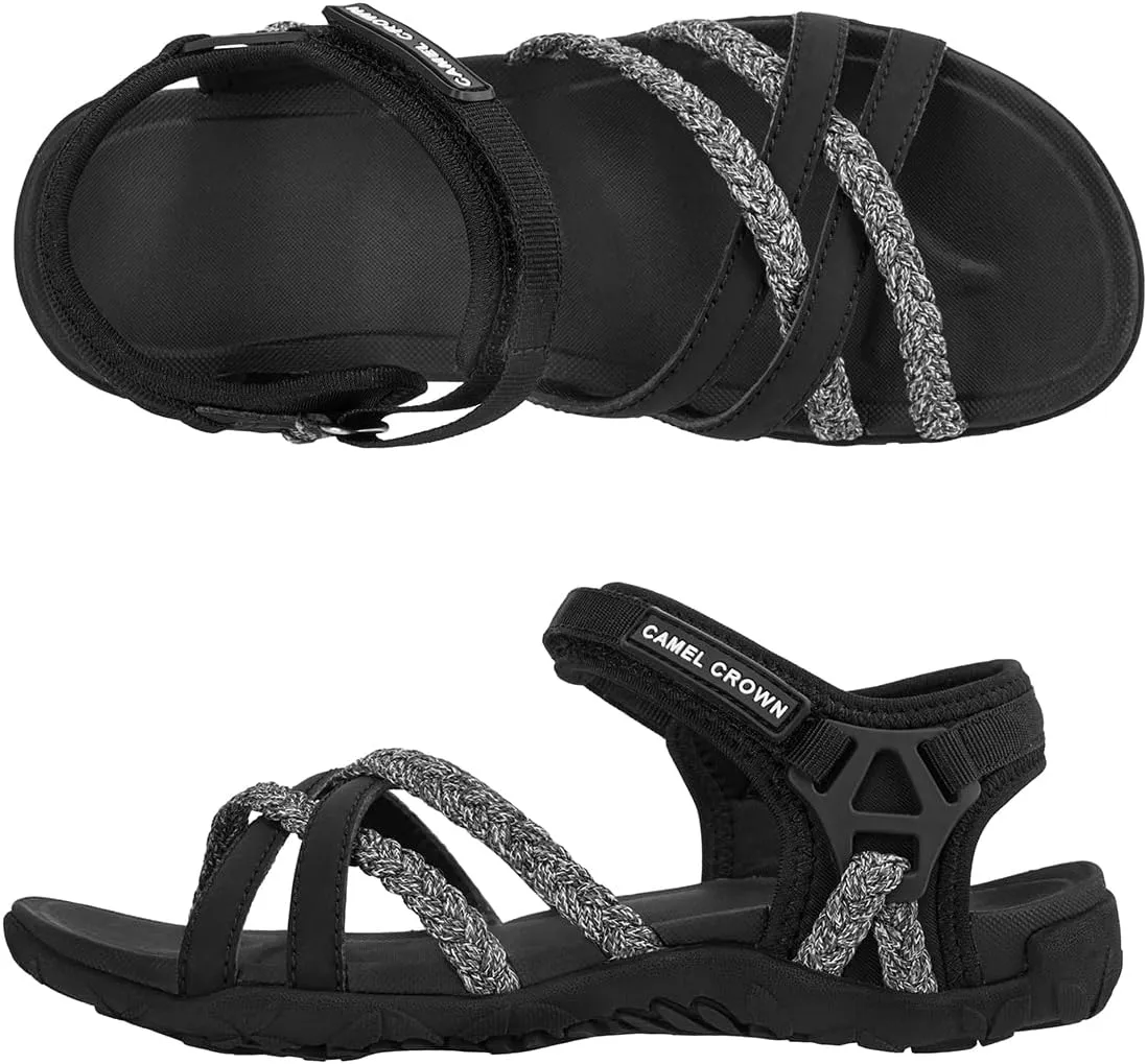 CAMEL CROWN Womens Waterproof Hiking Sandal Beach Sandals Comfortable for Walking Vacation Travel