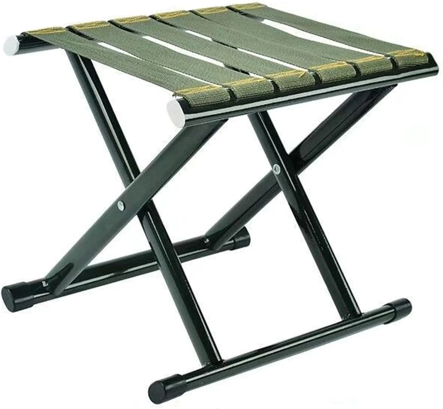 Camping Stool Portable Folding Stool 200kg Load Capacity Lightweight Steel Fold up Fishing for Camping Fishing Picnic Travel and Hiking