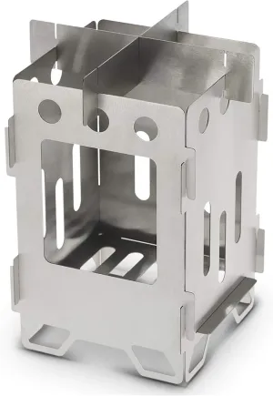 Camping Wood Stove Portable Folding Camping Wood Stove Lightweight Titanium Wood Burning Backpacking Stove for Camping Cooking