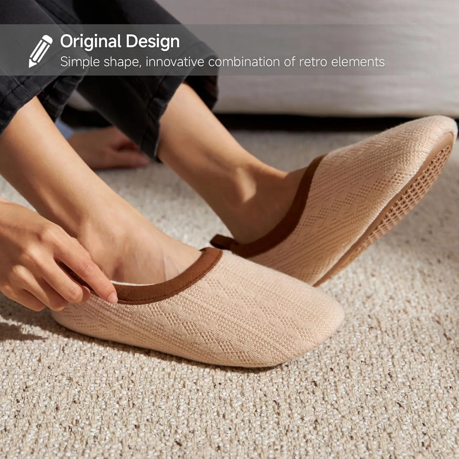 Chantomoo Womens Slippers Soft Sole Indoor Memory Foam Loafer Slippers