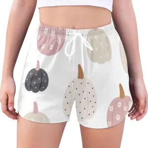 CHIFIGNO Boho Halloween Flat Style Shorts Womens, Women's Running Short, Stretch and Quick Dry Material, S