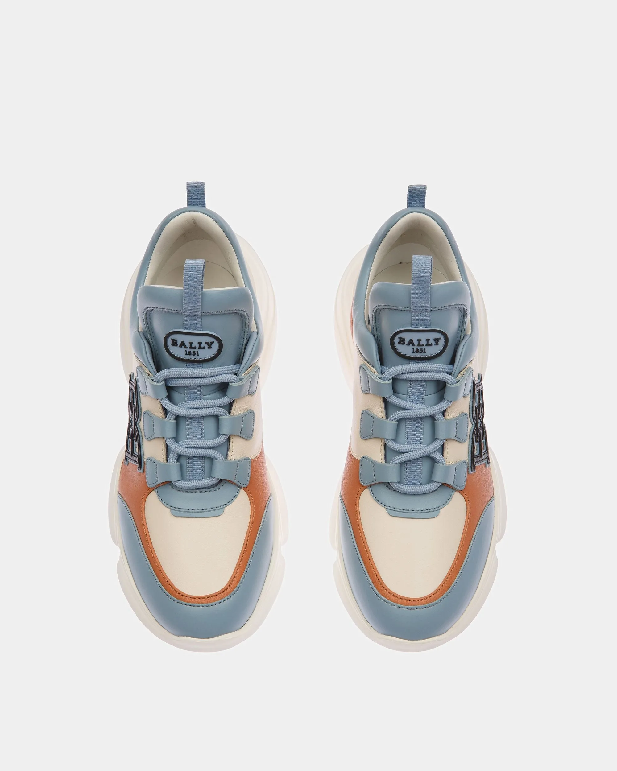 Claires Leather Sneakers In Light Blue