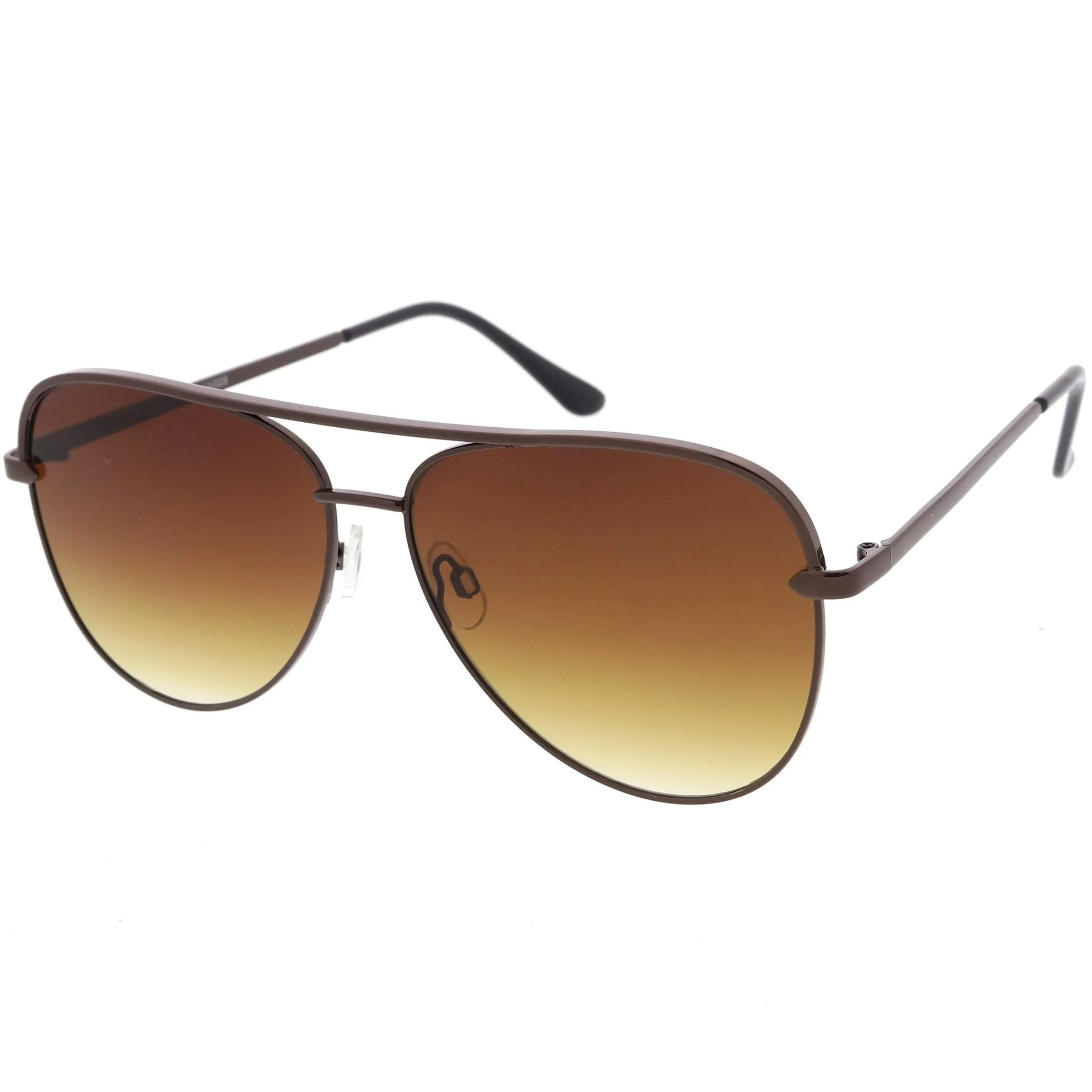 Classic Oversize Retro Modern Flat Lens Aviator Sunglasses C792 54mm