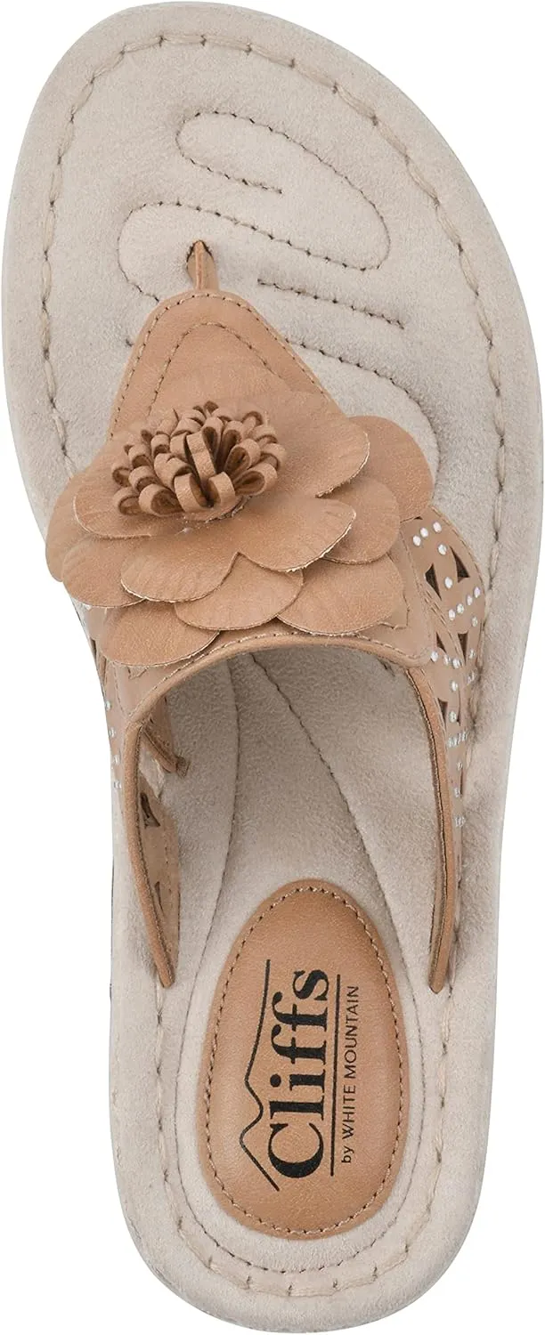 CLIFFS BY WHITE MOUNTAIN Women's Cynthia Wedge Sandal