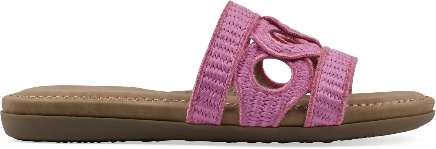 CLIFFS BY WHITE MOUNTAIN Women's Fraly Cut-Out Slide Sandal