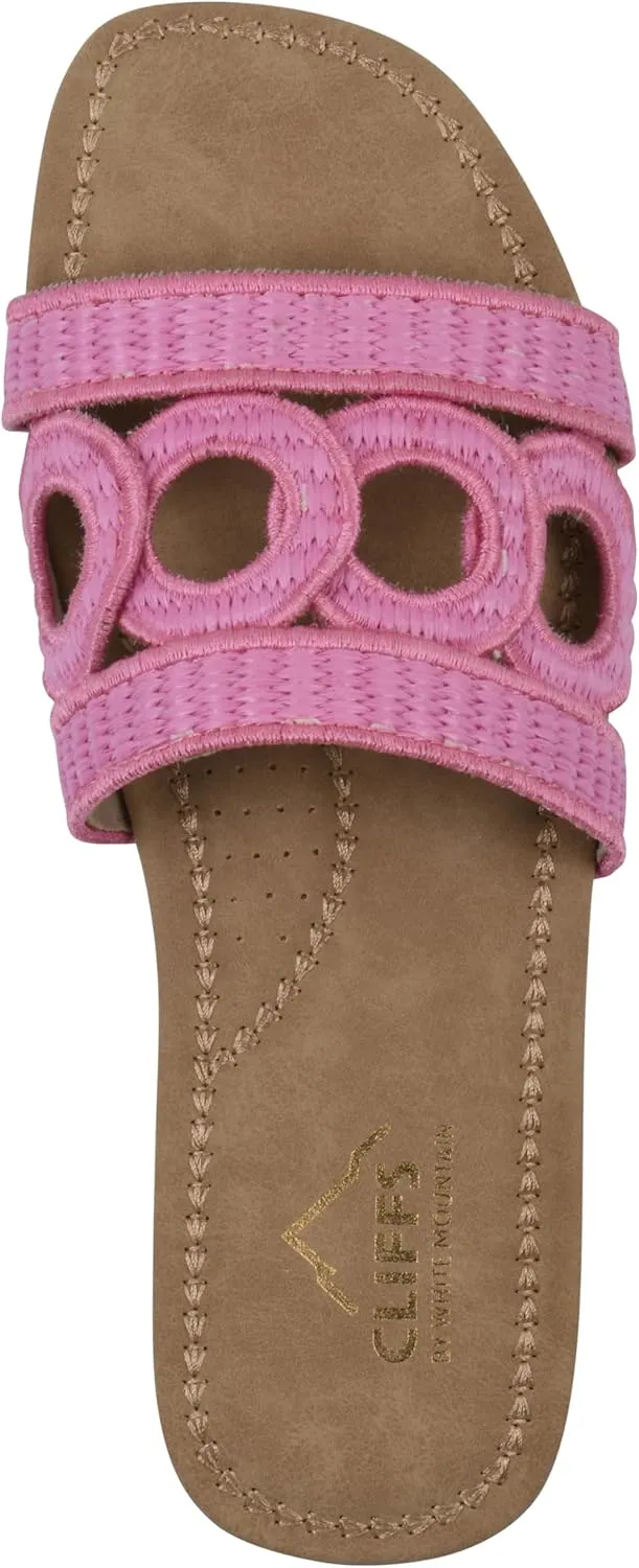 CLIFFS BY WHITE MOUNTAIN Women's Fraly Cut-Out Slide Sandal