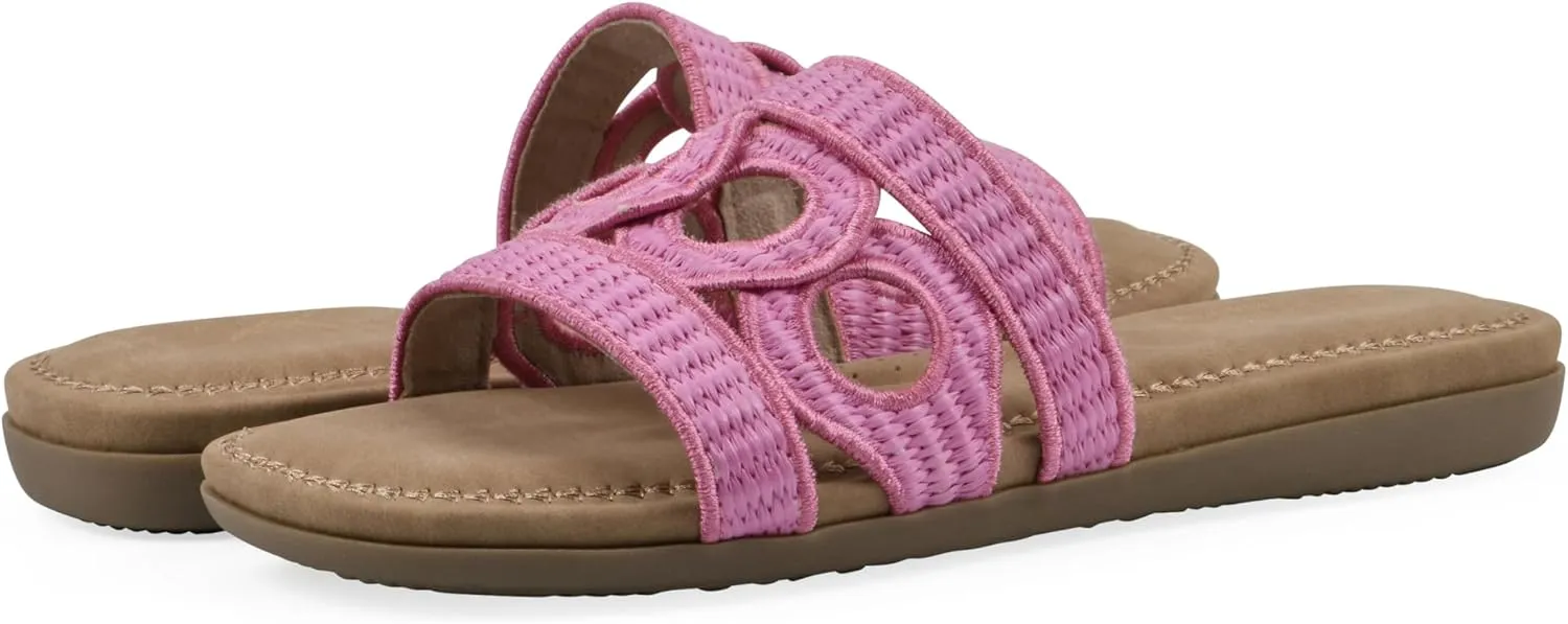 CLIFFS BY WHITE MOUNTAIN Women's Fraly Cut-Out Slide Sandal