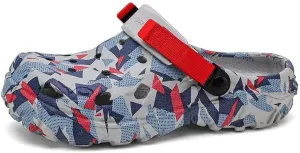 Clogs Mens Garden Shoes Summer Beach Slip Resistant Outdoor Sandals Slip-on Slippers with Adjustable Strap