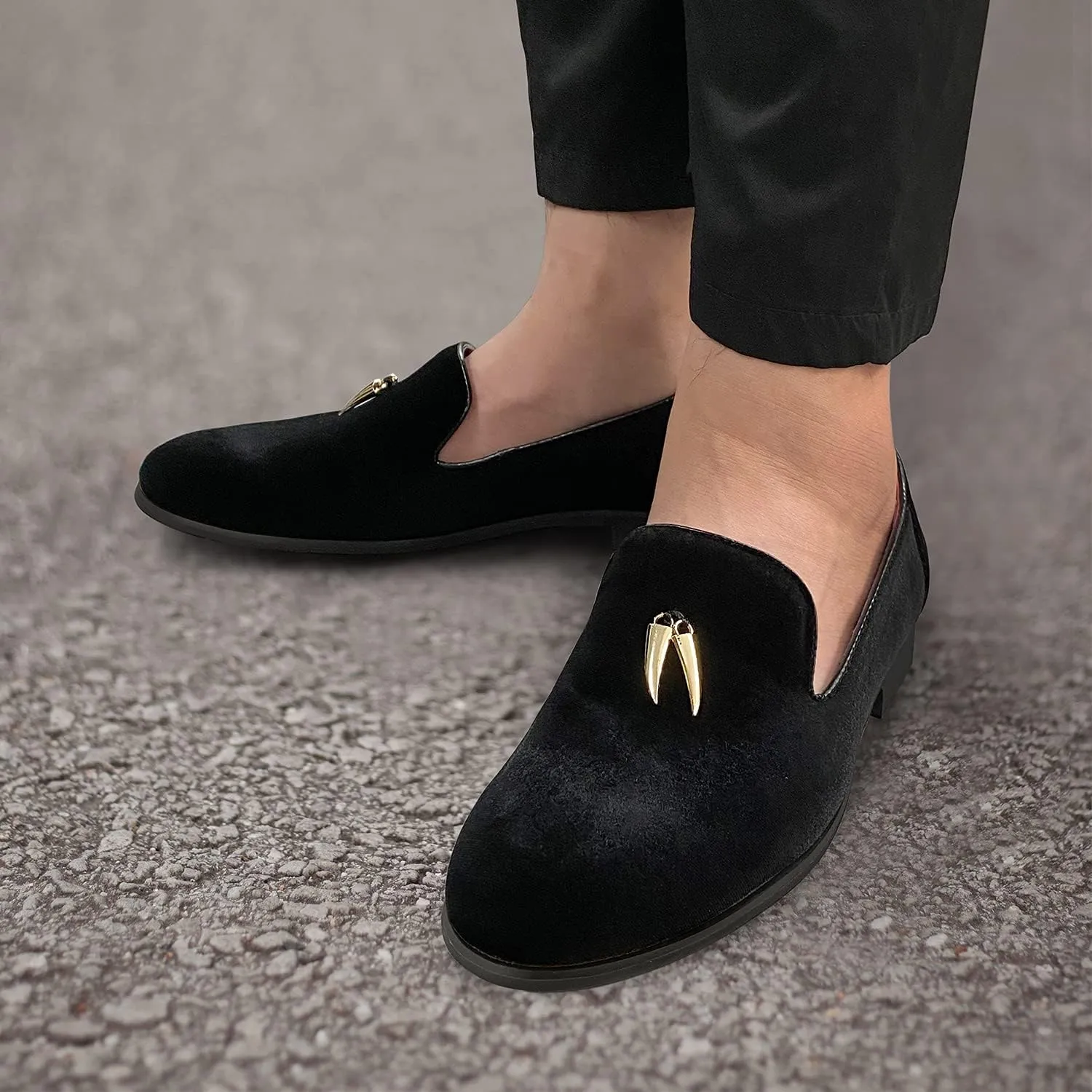 CMM Men's Luxury Penny Slip-On Loafer Party Dancing Shoes