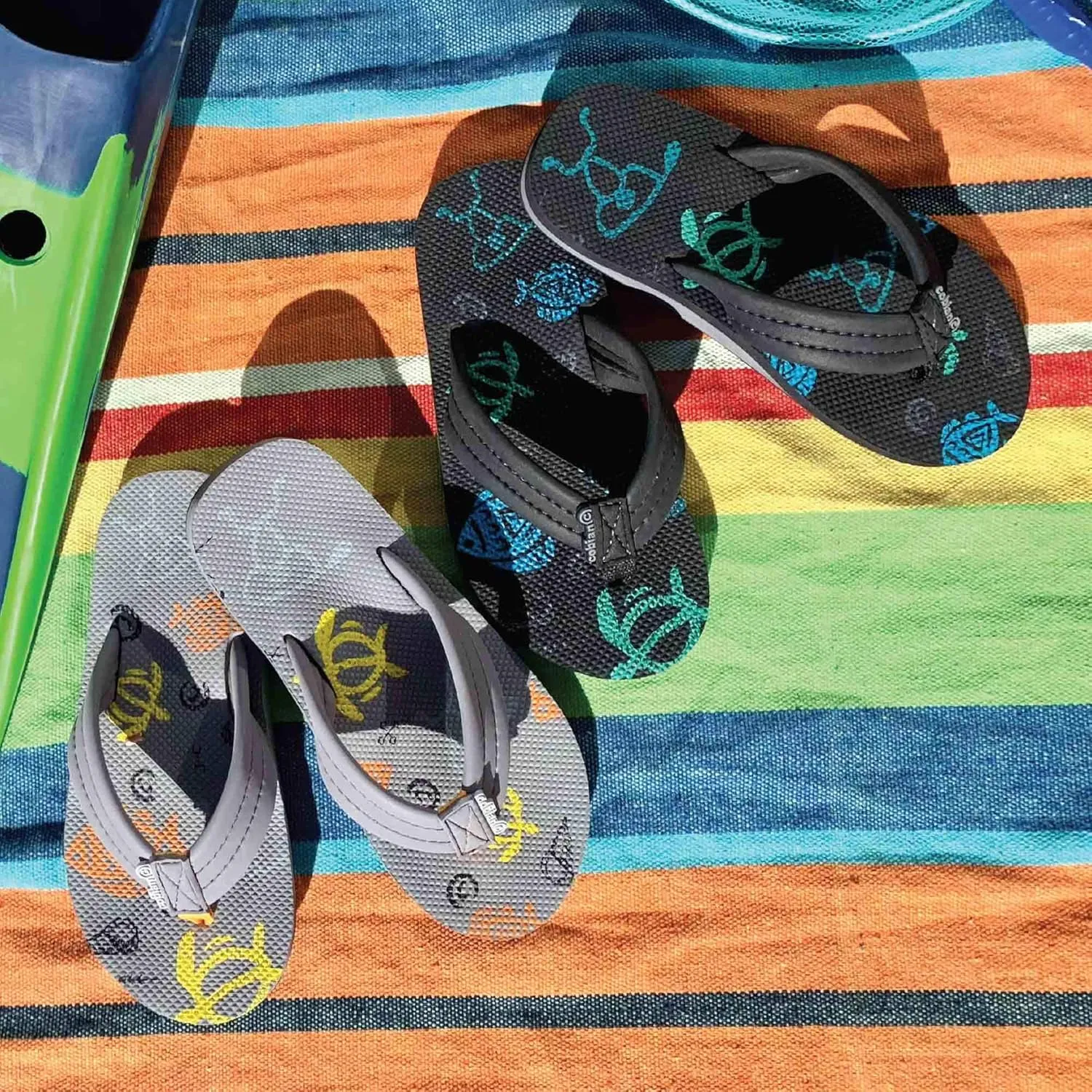 Cobian Aqua Jump Jr. Boy's Flip Flop Sandal - Black