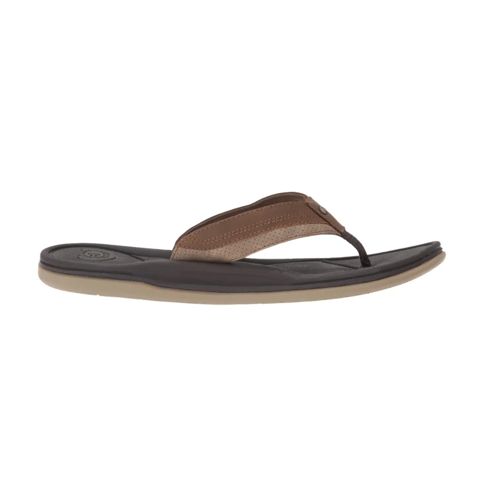 Cobian Bolster Archy Brown Flip Flop – Men's Arch Support Thong Sandal, Comfortable & Durable