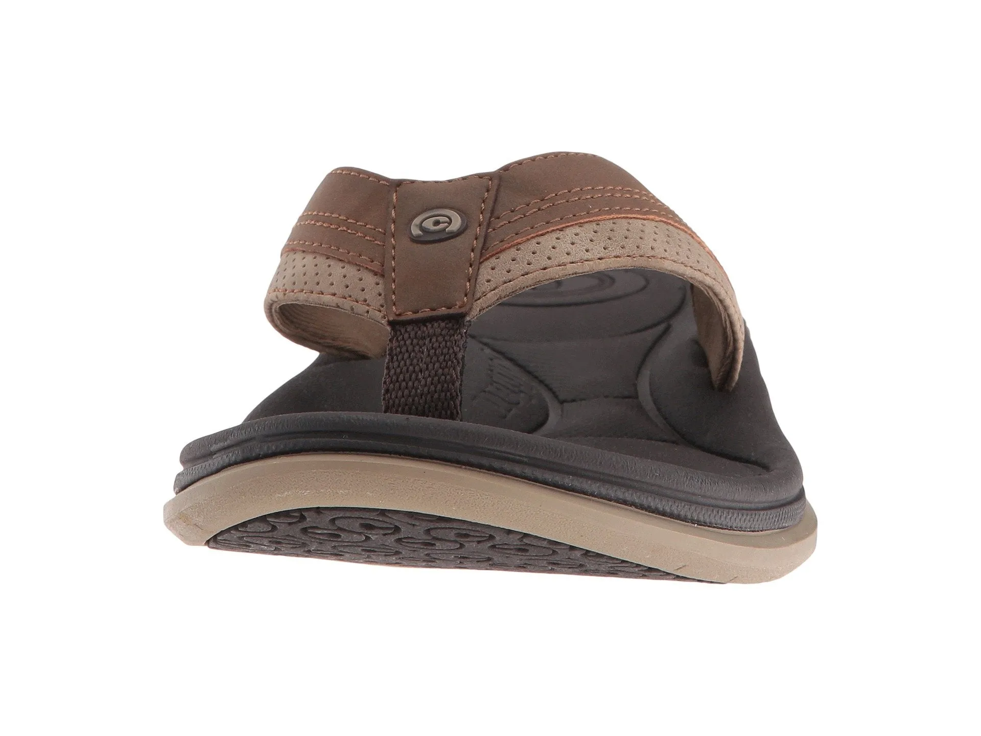 Cobian Bolster Archy Brown Flip Flop – Men's Arch Support Thong Sandal, Comfortable & Durable