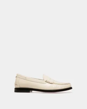 Coelo Leather Moccasins In Bone