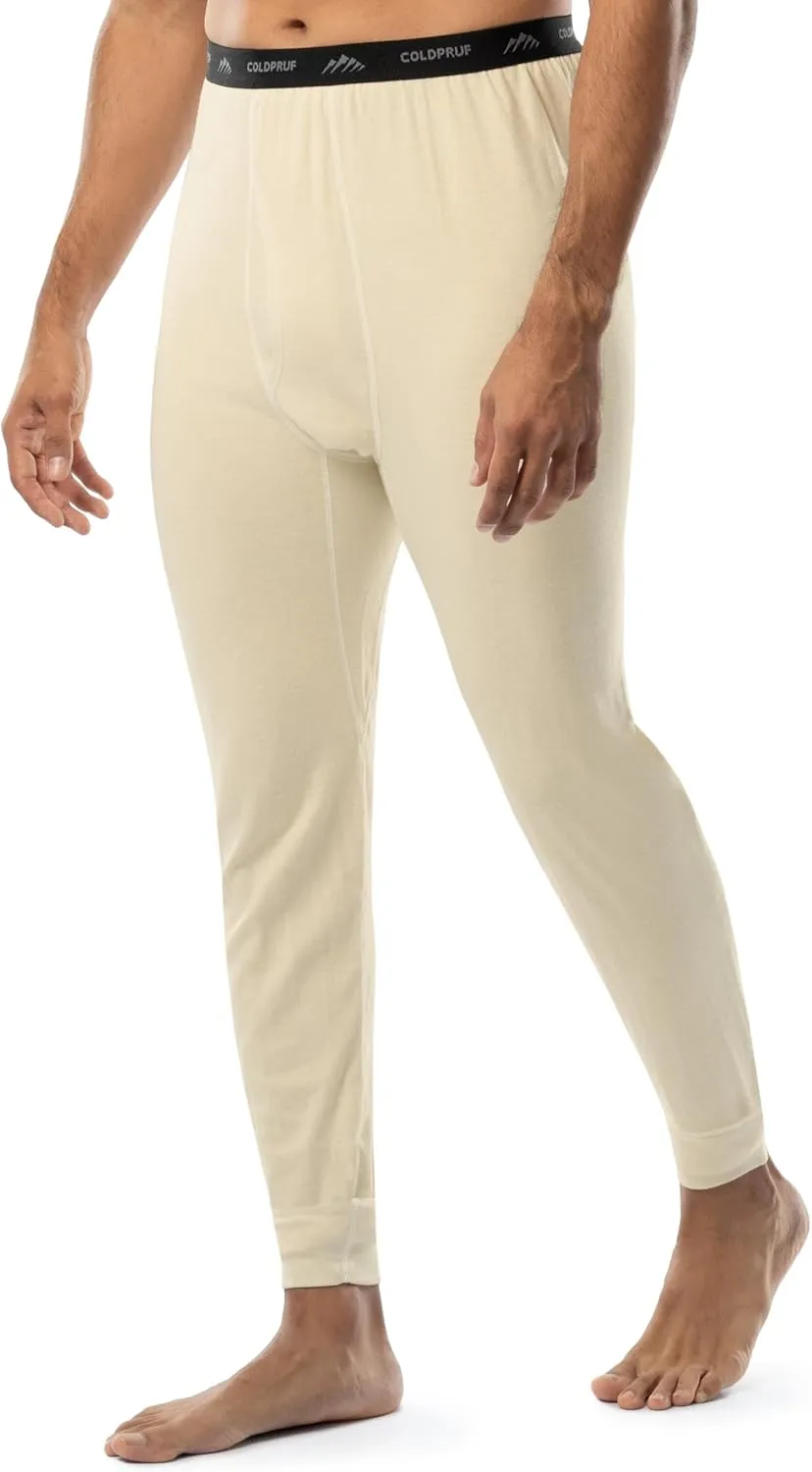 ColdPruf Men's Authentic Dual Layer Wool Plus Blend Base Layer Thermal Underwear Pant