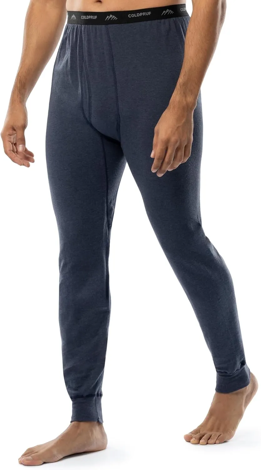 ColdPruf Men's Authentic Dual Layer Wool Plus Blend Base Layer Thermal Underwear Pant