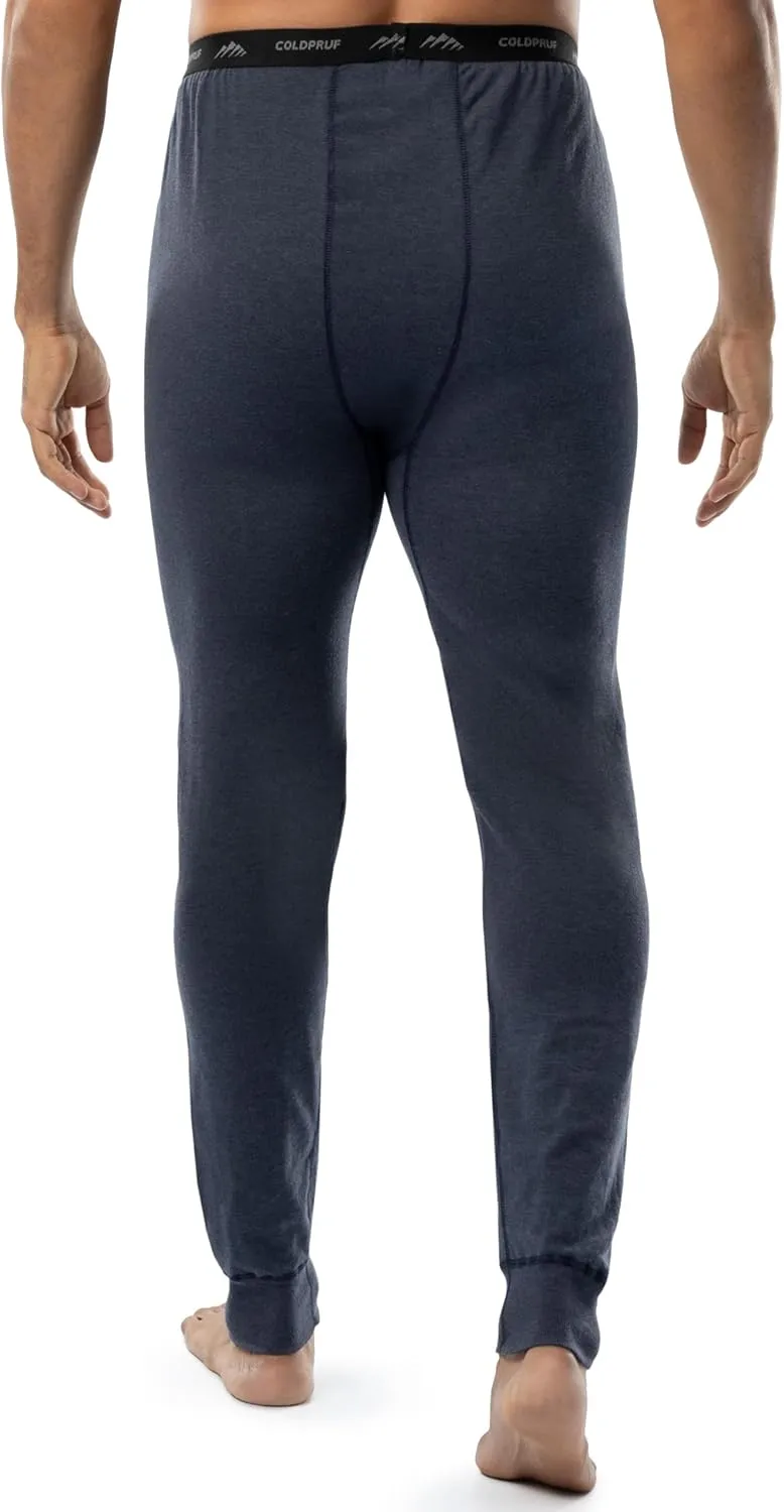ColdPruf Men's Authentic Dual Layer Wool Plus Blend Base Layer Thermal Underwear Pant