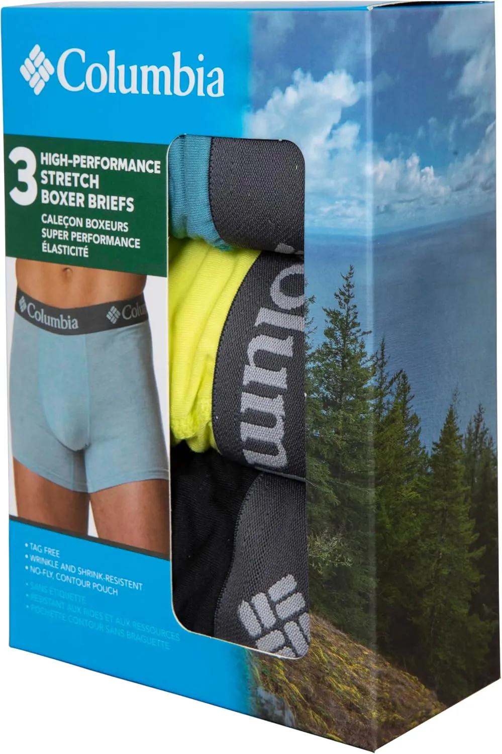 Columbia Amazon Exclusive 6 Pack Performance Boxer Brief