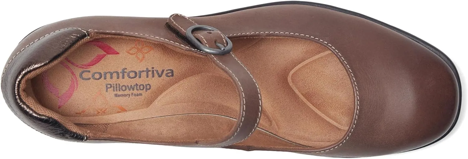Comfortiva Women's Debbie Mary Jane Flat