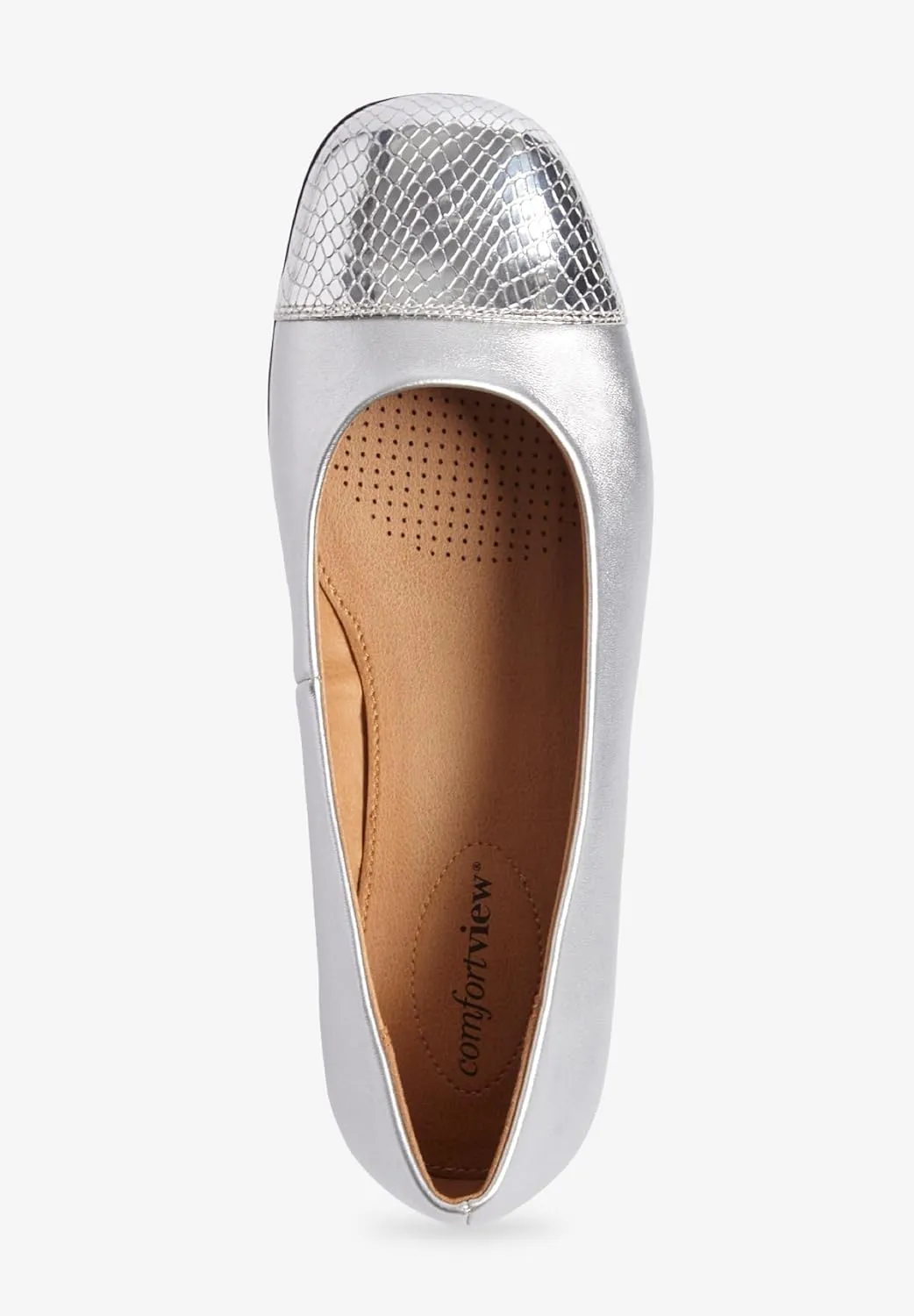 Comfortview Women's Wide Width The Fay Flat