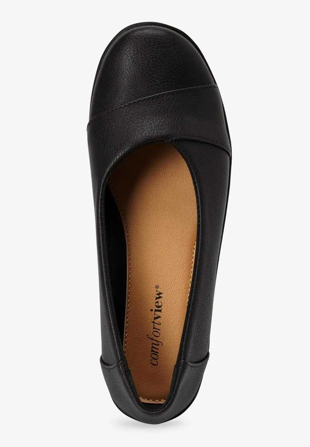 Comfortview Women's Wide Width The Gab Flat