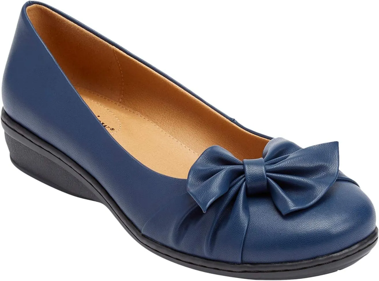 Comfortview Women's Wide Width The Pamela Slip-On Flat