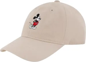 Concept One Disney Mickey Mouse Embroidered Cotton Adjustable Dad Hat with Curved Brim