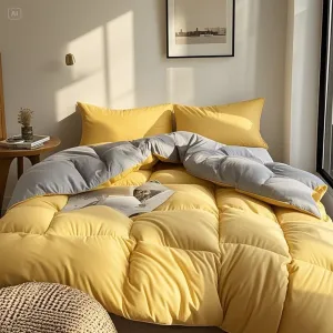 Cosybay 1pcs/2pcs/7pcs Large Comforter Set King Size, Red/Orange/Green 7pcs Luxury Cool Fitted Sheet Set with 14" Pocket, Queen Size Bed Sheet, 4pcs Large Pillow Cover, Hotel Comforter Sets
