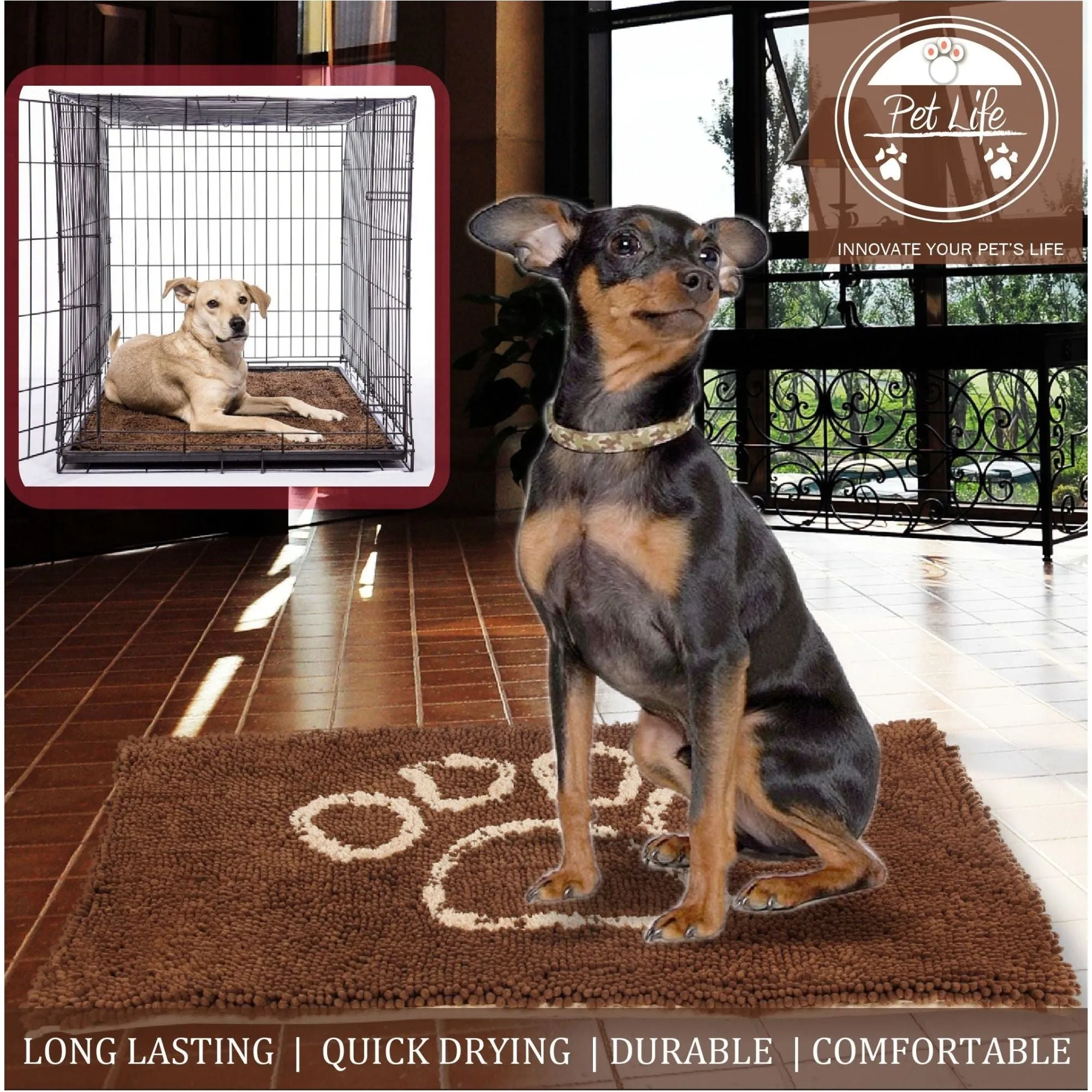 Cozy Quick-Dry Pet Mat for Happy Paws