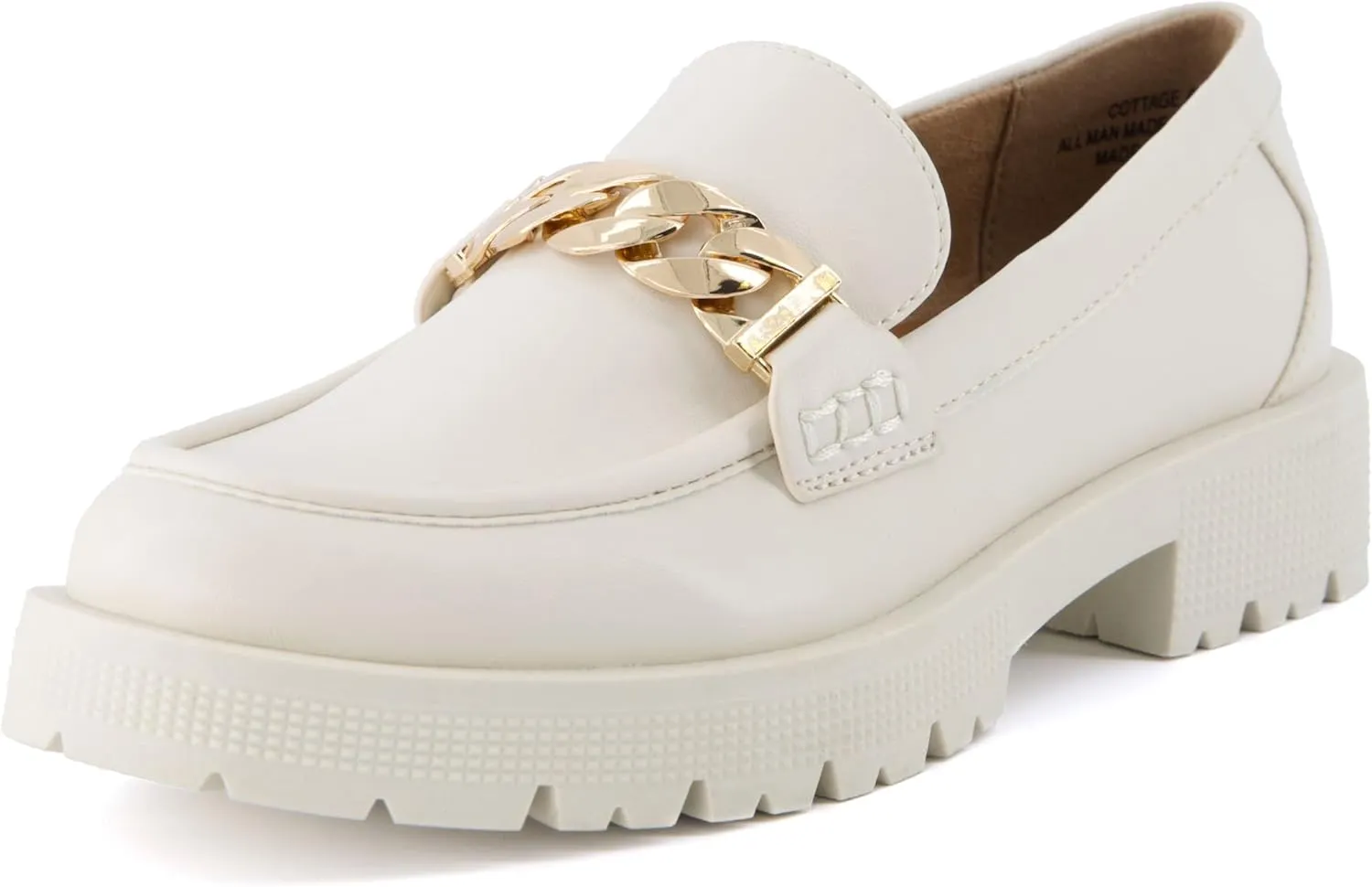CUSHIONAIRE Women's Cottage Slip on Loafer with Chain  Memory Foam, Wide Widths Available