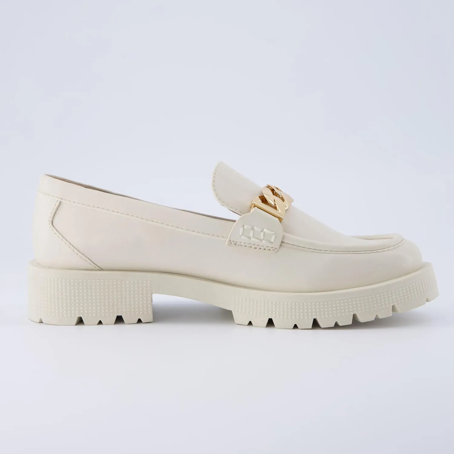 CUSHIONAIRE Women's Cottage Slip on Loafer with Chain  Memory Foam, Wide Widths Available