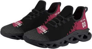 Custom Men's Sneakers Football Personalized Breathable Fan Gift Name & Number Athletic Gym Slip-on Shoes