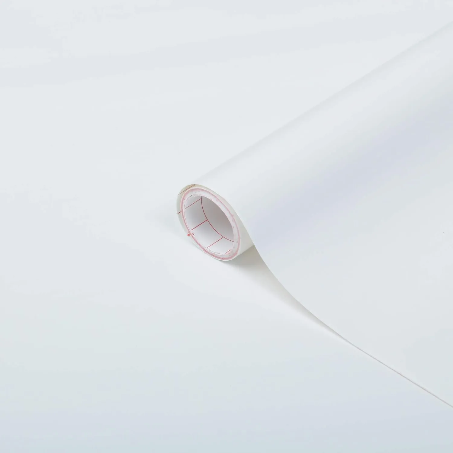 d-c-fix 346-0001 Decorative Self-Adhesive Film, Matte White, 17" x 78" Roll