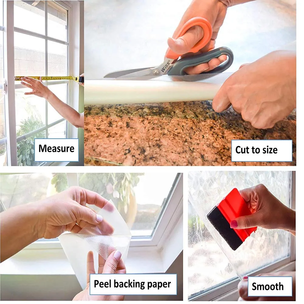d-c-fix 346-0180 Decorative Self-Adhesive Film, Grey Granite, 17" x 78" Roll