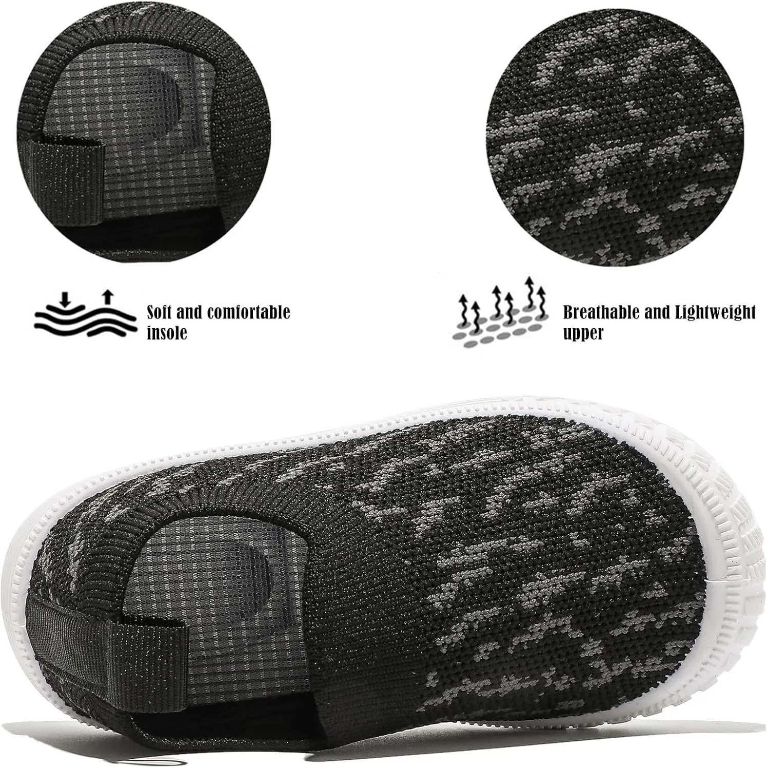 DADAWEN Boys Girls Toddler Sneakers Kids Lightweight Walking Shoes Mesh Breathable Tennis Shoes for Toddler/Little Kids