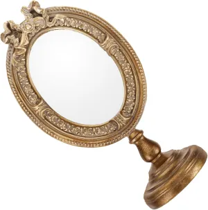 Decorative Mirror Makeup Mirror Aesthetic Decor Small Desk Mirror Vintage Vanity Mirror Handle Props