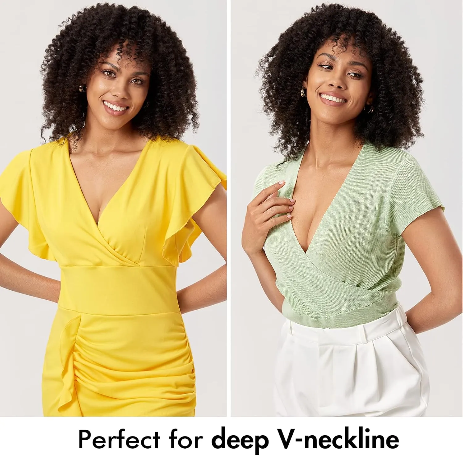 DELIMIRA Women's Strapless Bra Plunge Push Up for Big Busted Seamless Slightly Lined Support Lift Plus Size Invisible
