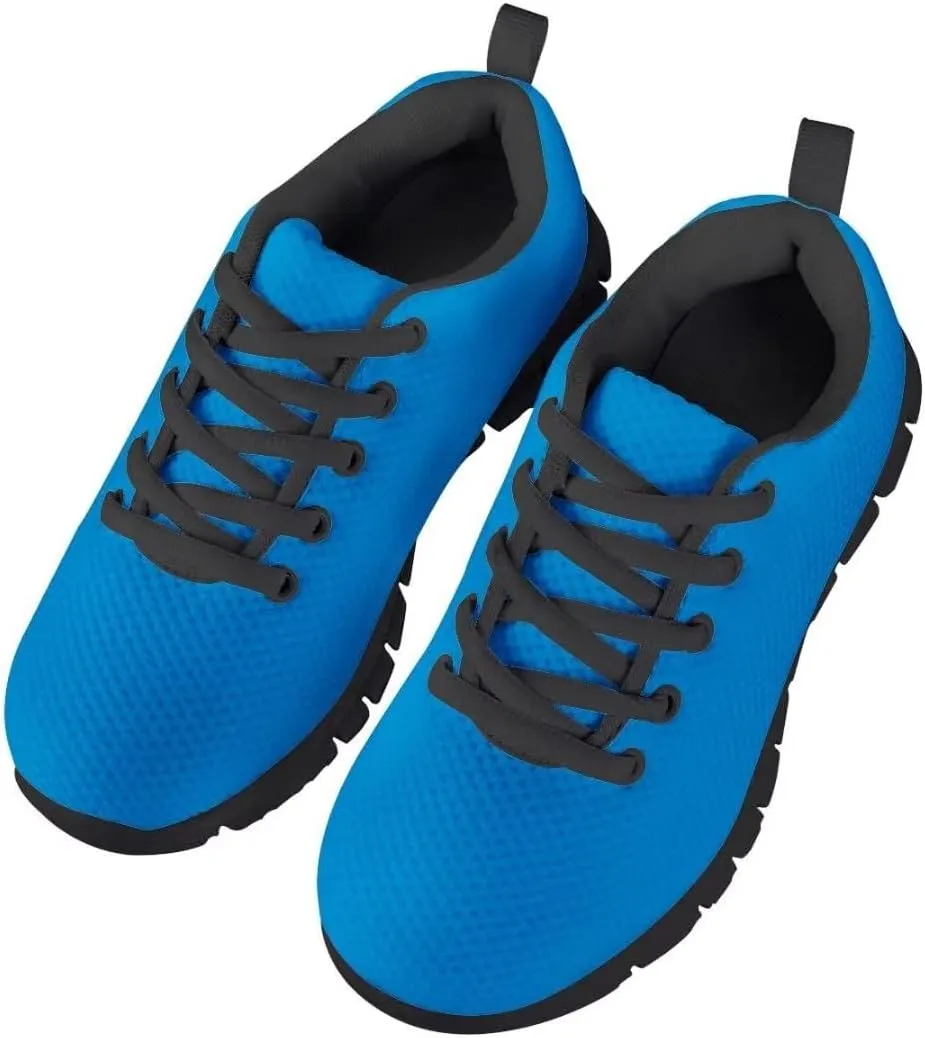 Dellukee Boys Girls Fashion Sneakers Kids Orange/Yellow/Blue/Black Solid Color Polka Dot Walking Running Shoes