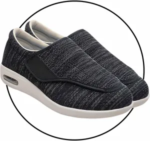 Diabetic Shoes for Men Extra Wide Width Adjustable Closure Walking Shoes Lightweight Loafer Slip On Boat Wide Fit Trainers Men Slip-on Sneakers for Men