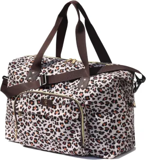 Diaper Bag Tote, Travel Overnight Carry-on Duffel Gym Bag, Multifunction Linen Canvas Dry Wet Maternity weekender