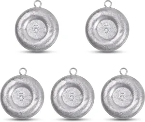 Disc Sinkers Fishing Weights,Coin Sinkers Weights Saltwater Surf Fishing Weights Catfishing Gear Tackle 8oz 6oz 5oz 4oz 3oz 2oz 1oz