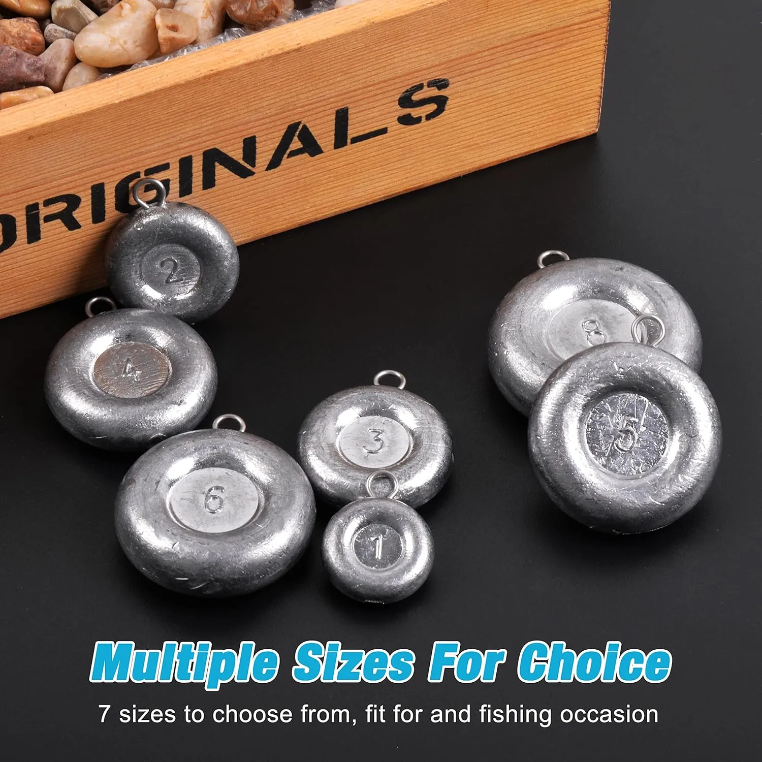 Disc Sinkers Fishing Weights,Coin Sinkers Weights Saltwater Surf Fishing Weights Catfishing Gear Tackle 8oz 6oz 5oz 4oz 3oz 2oz 1oz