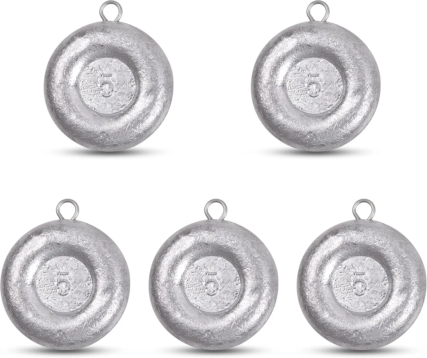 Disc Sinkers Fishing Weights,Coin Sinkers Weights Saltwater Surf Fishing Weights Catfishing Gear Tackle 8oz 6oz 5oz 4oz 3oz 2oz 1oz